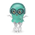 magic dancing jellyfish toys universal electric luminous self-obstacle avoidance stunt dancing octopus toys wholesale