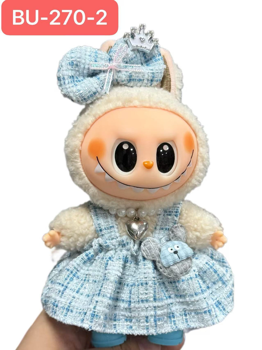 Only clothes labubu baby clothes labubu clothes 17cm first, second and third generation stuffed doll dress up sports suit