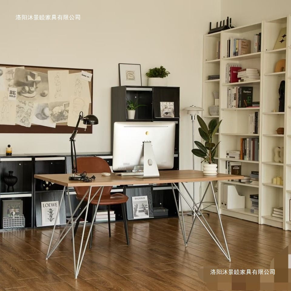 Scandinavian solid wood desktop for homecasual desk bedroom desk large board table modern long study table computer table