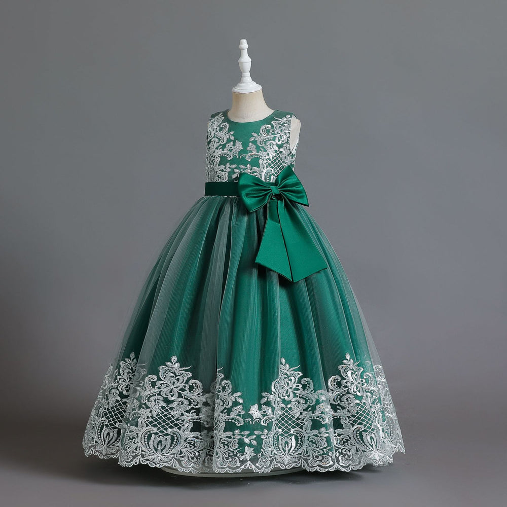 new children's wear: girls' mesh lace princess dress - perfect for piano recitals and flower girl dresses
