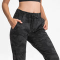 new arrival elastic waist yoga pants casualstraight-leg sports casual elastic leggings nine-point pants for women dp022