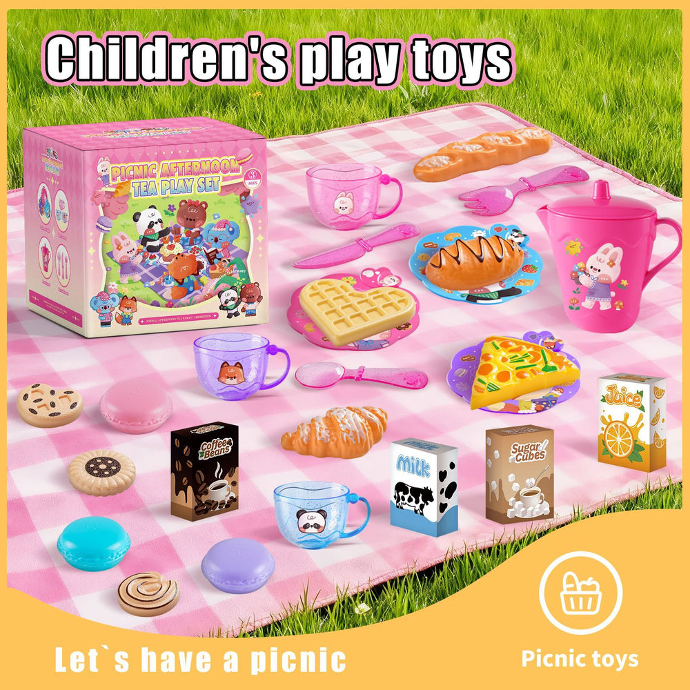 supply of children's play kitchenware set, afternoon tea, dessert, food, bread, cut-and-cut toys, wholesale