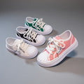 Girls' shell toe canvas shoes breathable boys' athletic sneakers  new spring/autumn kids' casual white shoes trendy