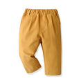 New arrival: boys' casual pants for foreign trade - autumn collection, cotton gentleman style, first birthday outfit, children's overalls with beret