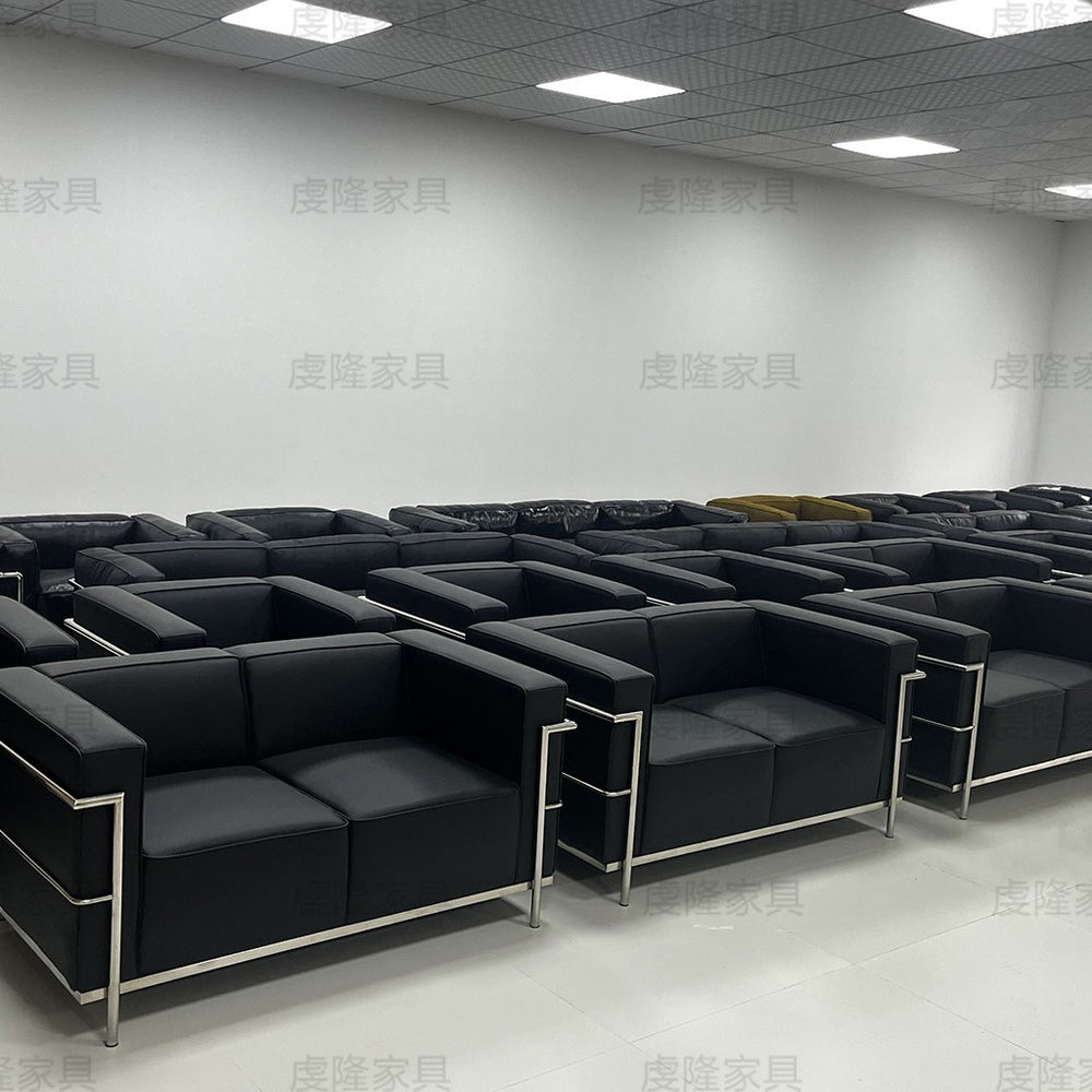 genuine leather sofa 4s store lc3 le corbusier office sofa designer furniture genuine leather office sofa chair
