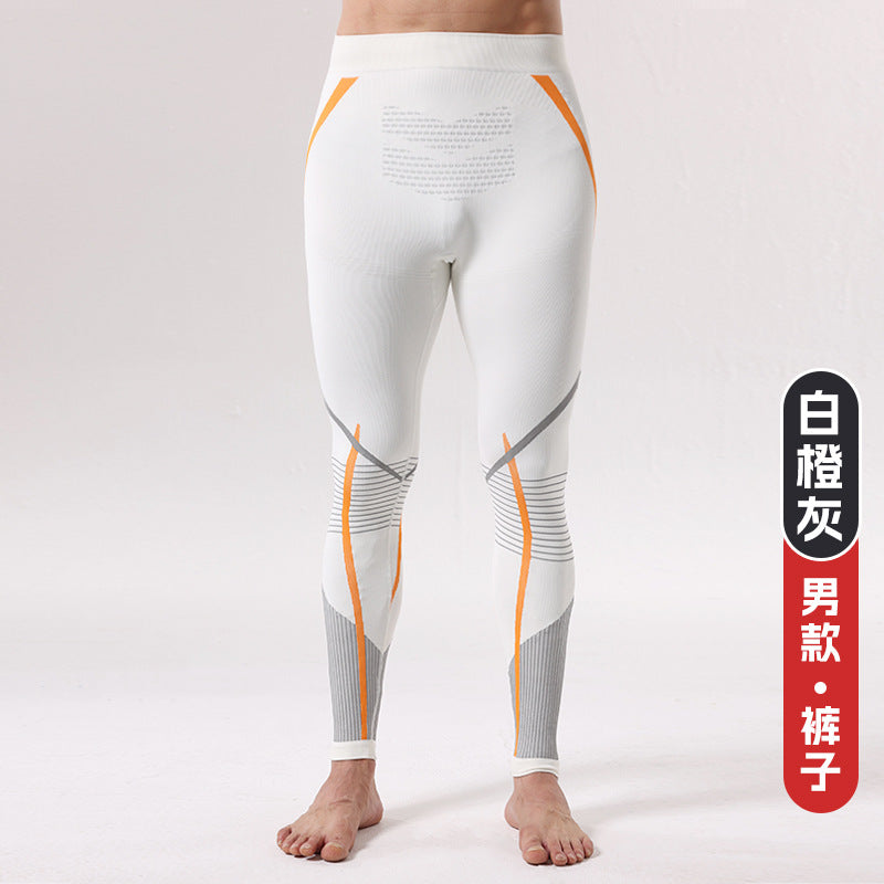 New autumn and winter quick-drying ski clothing underwear set men's and women's sports tight moisture-absorbing perspiration compression warm primer