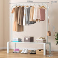 Clothes hanger floor-standing bedroom for home double-pole clothes drying rack clothes rack indoor clothes coat rack thickened balcony clothes pole