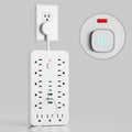 110v power strip extension cord with overload protection, usb charging outlet, us/canada/mexico standard, pd socket, taiwan version