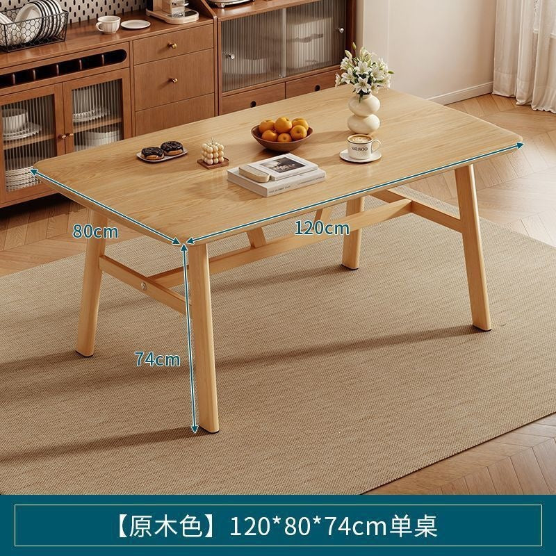 Dining table and chair combination small apartment for home rectangular table and chair commercial breakfast shop dining table and chair fast food restaurant iron horn chair