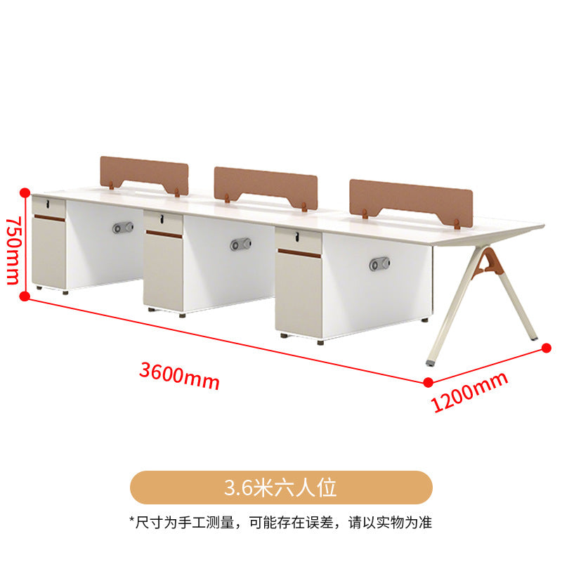 Saint li office desk and chair set - employee workstation, office desk and chair combination, minimalist furniture