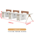 Saint li office desk and chair set - employee workstation, office desk and chair combination, minimalist furniture