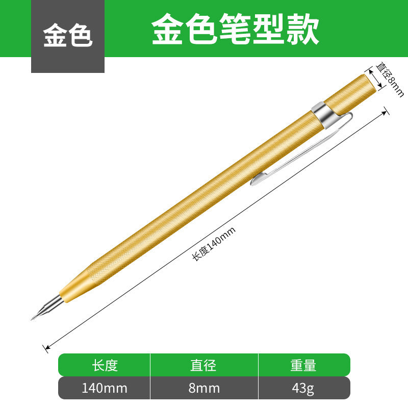 Tile marking needle alloy steel metal marking pen steel needle fitter pointed needle drawing line marker pen needle flying needle tool