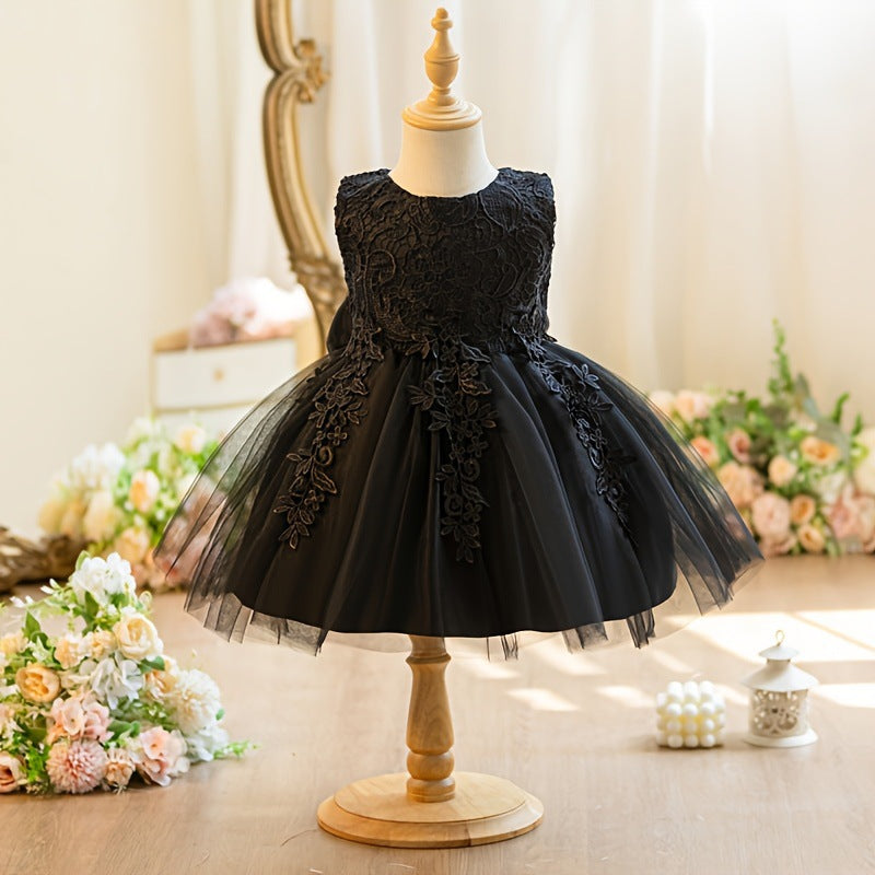 New arrival cross-border kids performance dress lace princess skirt festival tutu skirt gauze skirt first birthday dress performance costume