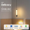 Italian light luxury bedroom bedside chandelier modern casualclassy sense of atmosphere background wall adjustable marble small chandelier