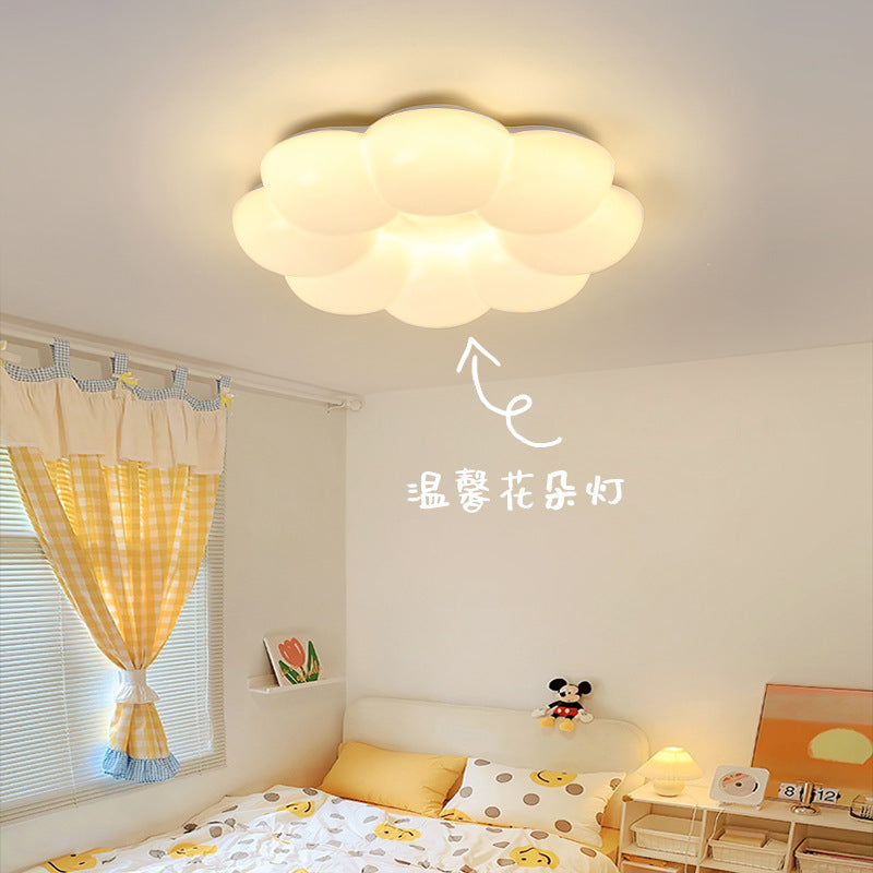 Huiyuan Cream Wind Master Bedroom Light Modern Jane Cloud Children's Room Lighting Restaurant LED Ceiling Light E