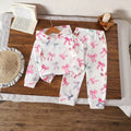 Kids' hoodie set, cross-border hot-selling cartoon animal print girls' fashion hooded sweatshirt and sweatpants set