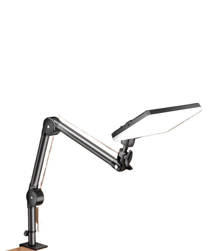 Live broadcast dedicated food photography overhead shooting bracket desktop folding cantilever rod universal fill light bracket tablet lighting