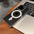 Suitable for iphone16promax transparent magnetic phone case apple 15 official simple protective case 14pc hard case