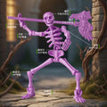 Multi-joint movable joint doll humanoid skeleton skeleton model diyassemble building block man toy small pendant