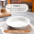 Wholesale gold-rimmed large soup bowl for home extra large pickled fish large basin bowl ceramic boiled fish bowl soup basin 2024 new arrival