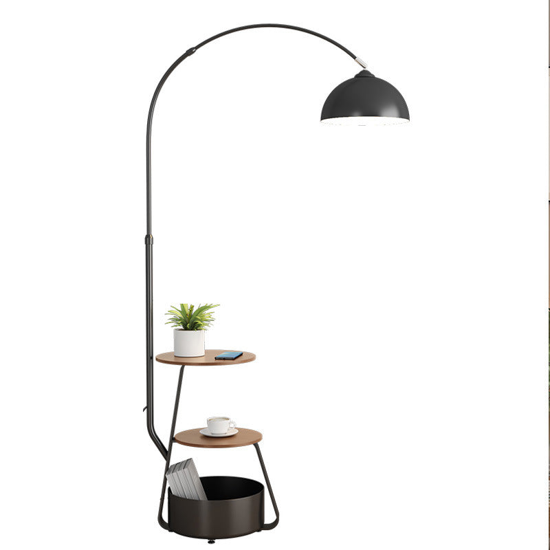Fishing floor lamp retro living room sofa with storage rack all-in-one table lamp medievalclassy bedroom bedside lamp