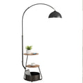 Fishing floor lamp retro living room sofa with storage rack all-in-one table lamp medievalclassy bedroom bedside lamp