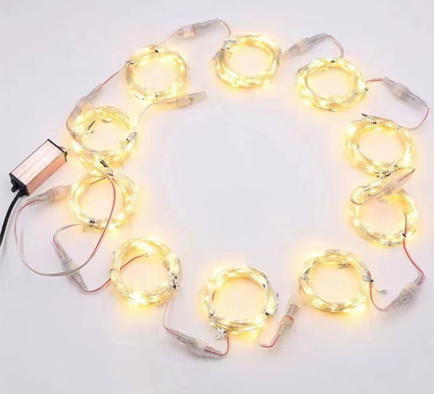 Wedding props rice grain lamp ceiling fishing net lamp LED copper wire lamp marriage proposal wedding arrangement light string multi-purpose lanterns