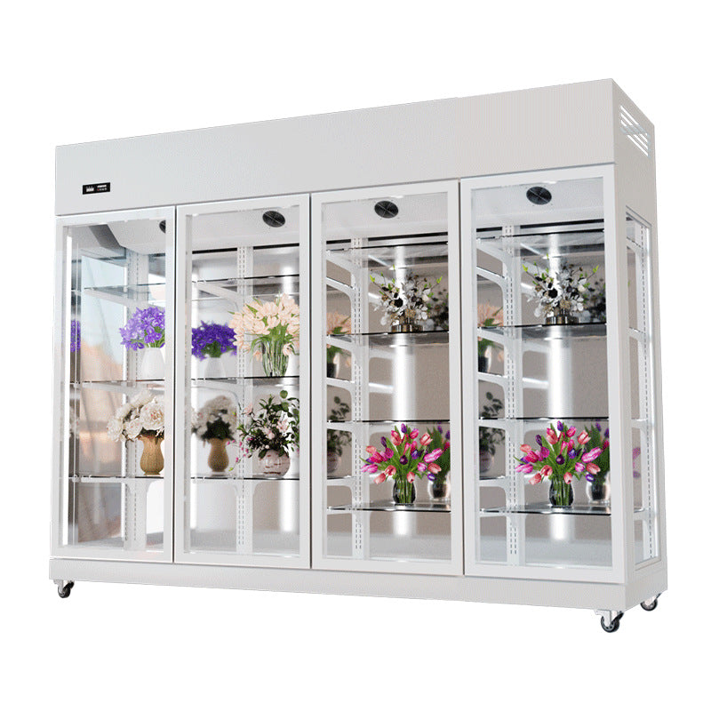 Flower preservation cabinet air-cooled display cabinet refrigerator commercial freezer flower shop bouquet vertical air-cooled refrigerator