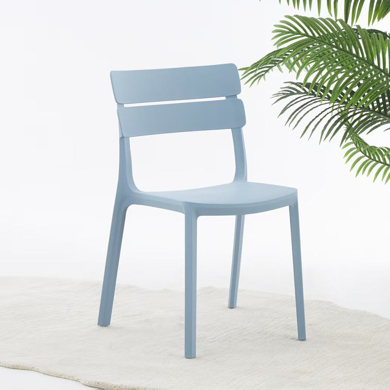 Scandinaviancasual plastic dining chair metal back chair thickened stackable for home restaurant restaurant milk tea shop chair