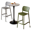 Nordic designer bar stool - modern minimalist, light luxury plastic bar chair, stackable, trendy bar outdoor high stool