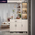 Solid wood entrance cabinet shoe cabinet all-in-one living room wine cabinet partition cabinet medieval style entrance door decorative cabinet foyer cabinet