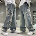 Boys' jeans: new retro straight-leg, versatile wide-leg pants - trendy american-style loose fit long trousers for spring and autumn. stylish and cool