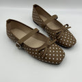 Plus size square toe elegant lace-up mary janes with bow detail - sweet, soft sole, versatile flats