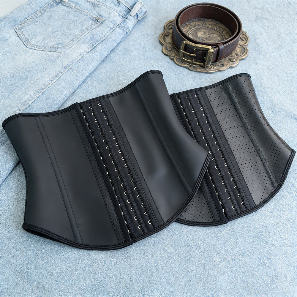 Influencer-approved latex shapewear: tummy control, waist cincher, and workout support for fitness, weightlifting, and dance. sport belt included