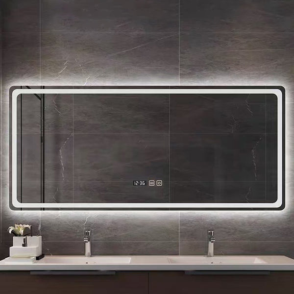 Strictly selected school project smart mirror defogging bathroom mirror wall-mounted makeup mirror toilet washstand mirror with light