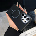 Suitable for samsung s26ultra soft fine ring magnetic phone case s25plus skin-feeling magnetic anti-fall protective case