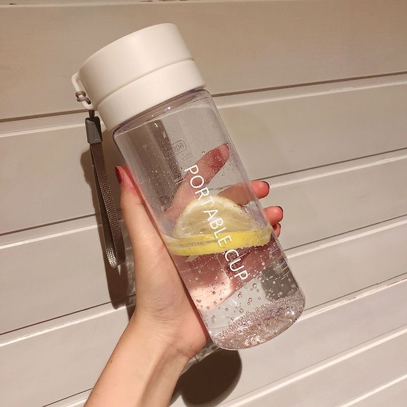 double-lid sports frosted water cup, high temperature resistant, large capacity plastic cup, student outdoor convenient cup wholesale
