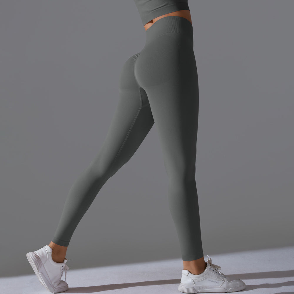 European and american cross-border seamless high-waisted yoga pants - peach lift, tight-fitting leggings, breathable, quick-drying running and fitness workout pants
