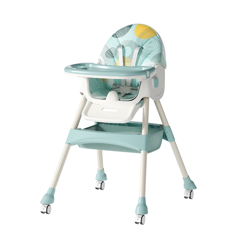 Baby high chair - foldable feeding chair for infants and toddlers - multifunctional dining chair and seat for home use