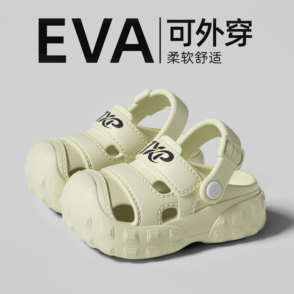 Eva squishy sandals for boys and girls - cartoon design, thick sole, non-slip, perfect for summer outdoor wear