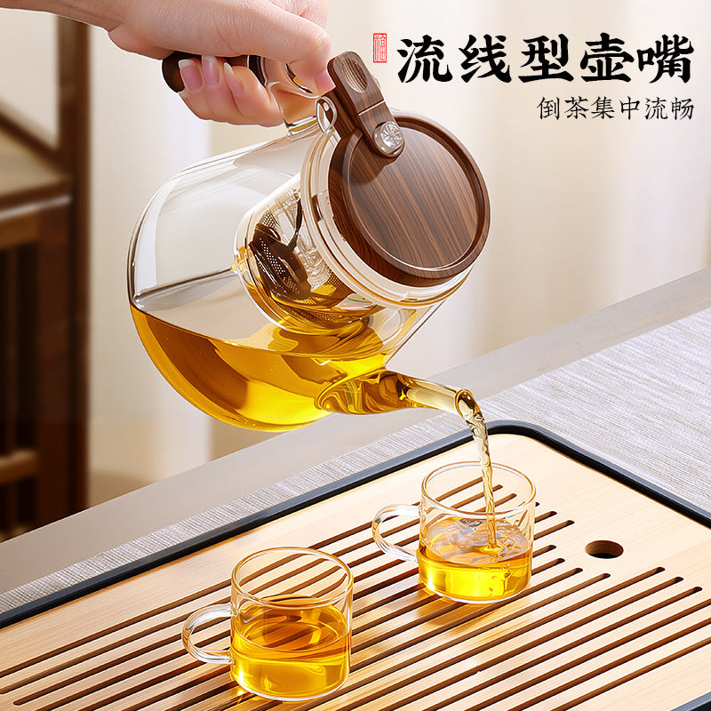 Elegant cup glass teapot tea water separation cup tea pot for home filter tea maker tea pot kettle tea set