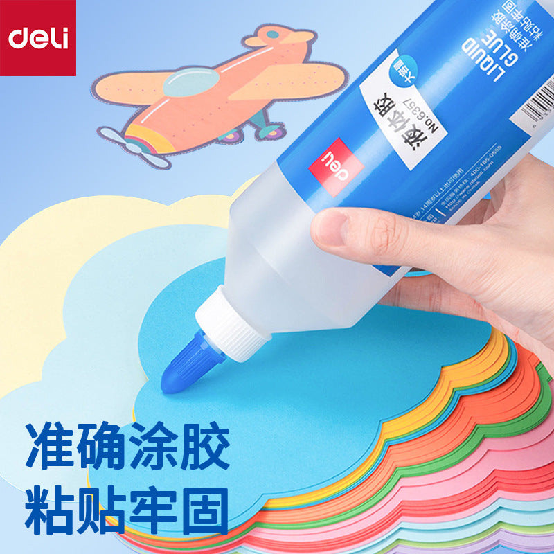 Deli Stationery 6356 Glue Liquid Glue Vat 250ml Liquid Transparent Glue Superglue