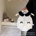 Summer romper dress for baby girls - cute, adorable, and stylish princess outfit for crawling and everyday wear