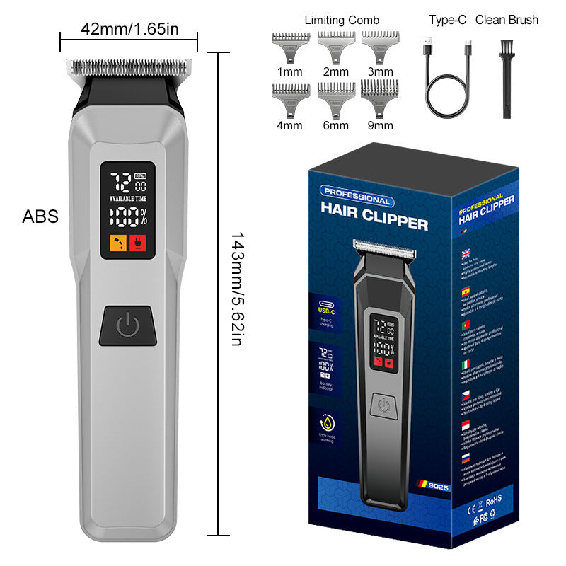 waterproof professional electric hairdresser fast charging oil head hair salon bald electric clipper for home hairdressing clipper