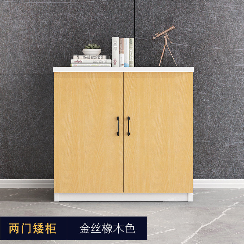 Office minimalist modern file cabinet wooden document financial records small cabinet low cabinet panel drawer style