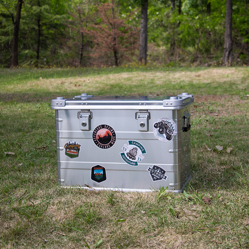 Aluminum alloy storage box Magnesium aluminum alloy storage box Waterproof large high box Household storage box Outdoor camping aluminum box