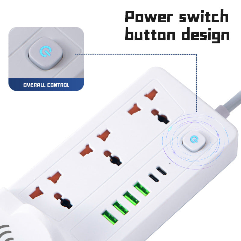 Wireless charging socket british standard usb plug strip european standard american standard international universal hong kong universal british american british pd
