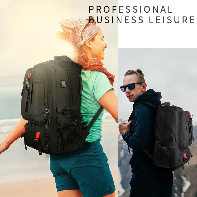 Outdoor Mountaineering Leisure Large Capacity Travel Backpack Business Travel Backpack Women's Luggage Multifunctional Travel Bag Men