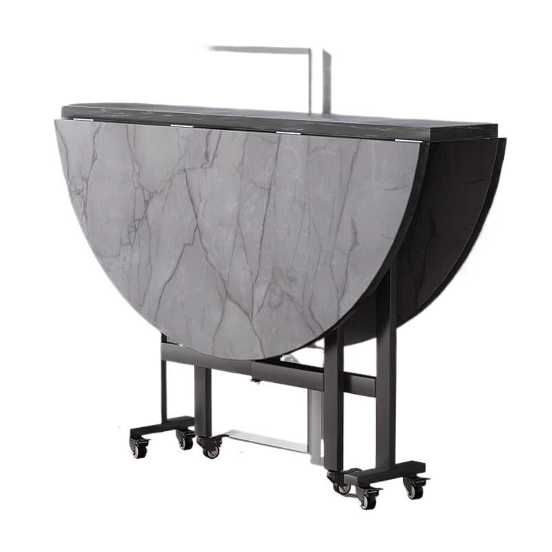 Foldable dining table - round, portable, and space-saving. perfect for home use. new foldable dining table for living rooms and dining areas