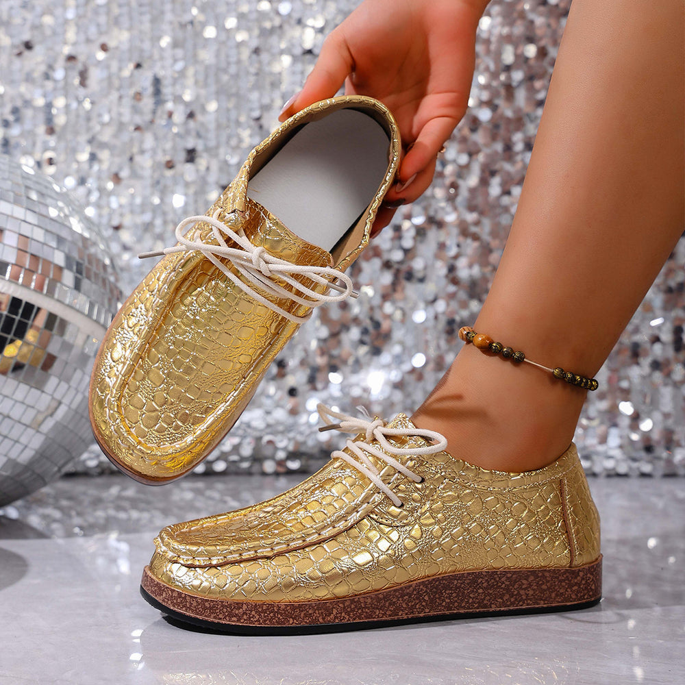 eleganceelegantexportplus sizenational styletie backflats women's low-top fairy leatherflats cross-border wholesale
